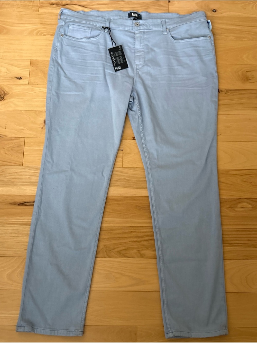 NWT Men’s PAIGE Tropical Sea Blue Lennox Slim Jeans Sz 44x32